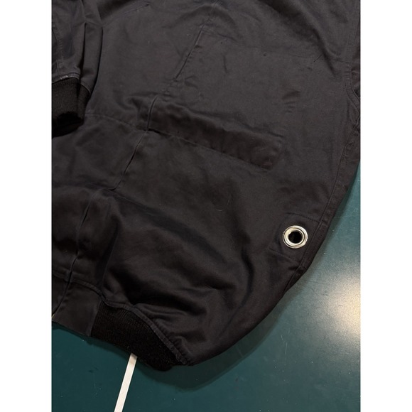 VTG 1991 French Police Dog Handler Bomber Jacket J. Veyrier Black 100L DMC Zip - Picture 8 of 16